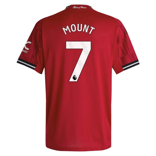 Günstige Manchester United Mount 7 Herrentrikot Heim 2025/26 Kurzarm Günstige Manchester United Mount 7 Herrentrikot Heim 2025/26 Kurzarm