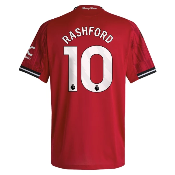 Günstige Manchester United Rashford 10 Kindertrikot Heim 2025/26 Kurzarm