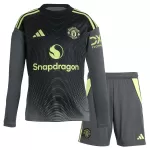 Günstige Manchester United Torwart Kindertrikot Heim 2025/26 Langarm
