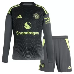Günstige Manchester United Torwart Kindertrikot Heim 2025/26 Langarm