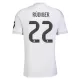 Günstige Real Madrid Rudiger 22 Herrentrikot Heim 2025/26 Kurzarm Günstige Real Madrid Rudiger 22 Herrentrikot Heim 2025/26 Kurzarm