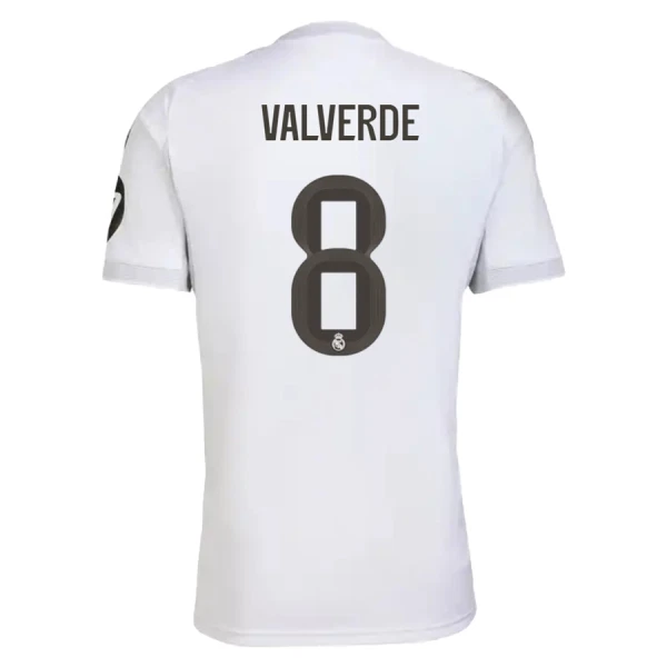 Günstige Real Madrid Valverde 8 Herrentrikot Heim 2025/26 Kurzarm Günstige Real Madrid Valverde 8 Herrentrikot Heim 2025/26 Kurzarm