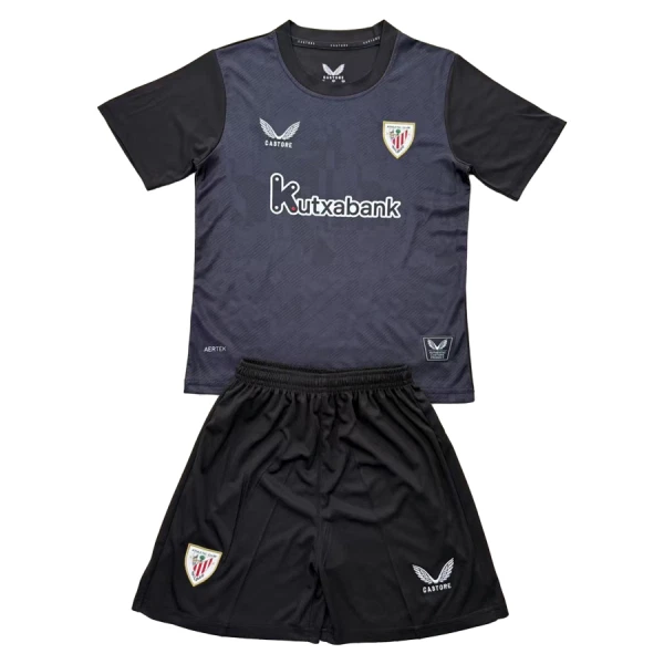 Günstige Athletic Bilbao Torwart Kindertrikot 2025/26 Kurzarm Schwarze Günstige Athletic Bilbao Torwart Kindertrikot 2025/26 Kurzarm Schwarze