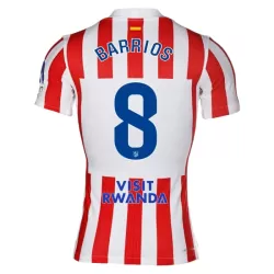 Günstige Atlético Madrid Barrios 8 Herrentrikot Heim 2025/26 Kurzarm Günstige Atlético Madrid Barrios 8 Herrentrikot Heim 2025/26 Kurzarm