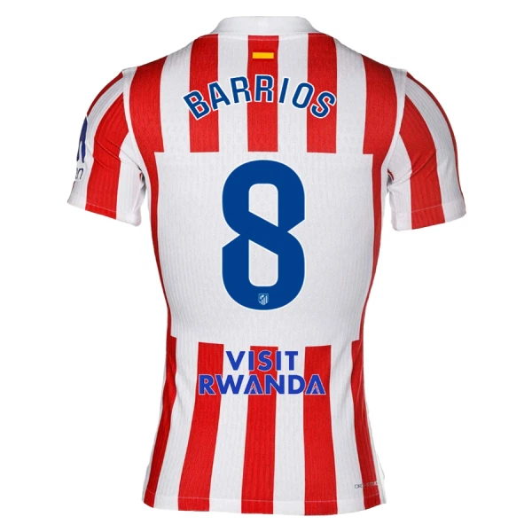 Günstige Atlético Madrid Barrios 8 Herrentrikot Heim 2025/26 Kurzarm Günstige Atlético Madrid Barrios 8 Herrentrikot Heim 2025/26 Kurzarm