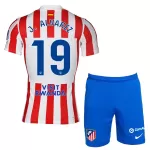 Günstige Atlético Madrid J. Alvarez 19 Kindertrikot Heim 2025/26 Kurzarm