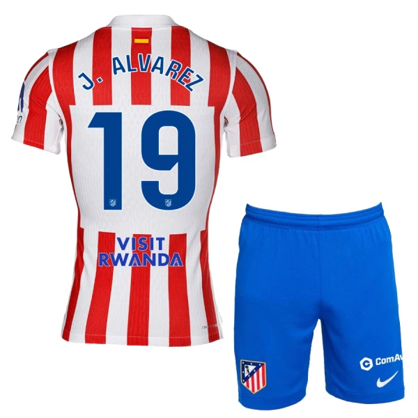 Günstige Atlético Madrid J. Alvarez 19 Kindertrikot Heim 2025/26 Kurzarm Günstige Atlético Madrid J. Alvarez 19 Kindertrikot Heim 2025/26 Kurzarm