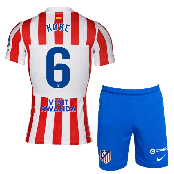 Günstige Atlético Madrid Koke 6 Kindertrikot Heim 2025/26 Kurzarm Günstige Atlético Madrid Koke 6 Kindertrikot Heim 2025/26 Kurzarm