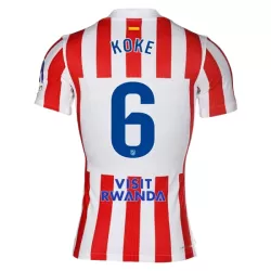 Günstige Atlético Madrid Koke 6 Kindertrikot Heim 2025/26 Kurzarm