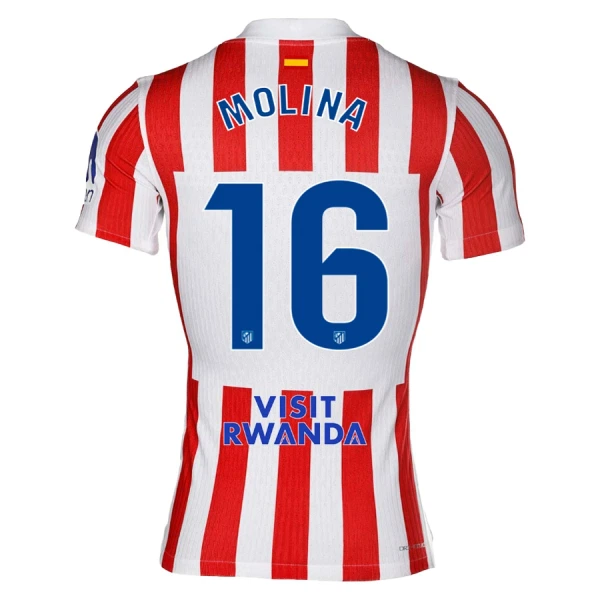 Günstige Atlético Madrid Molina 16 Herrentrikot Heim 2025/26 Kurzarm Günstige Atlético Madrid Molina 16 Herrentrikot Heim 2025/26 Kurzarm