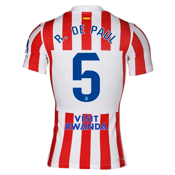 Günstige Atlético Madrid R. De Paul 5 Herrentrikot Heim 2025/26 Kurzarm Günstige Atlético Madrid R. De Paul 5 Herrentrikot Heim 2025/26 Kurzarm