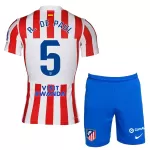 Günstige Atlético Madrid R. De Paul 5 Kindertrikot Heim 2025/26 Kurzarm