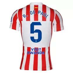 Günstige Atlético Madrid R. De Paul 5 Kindertrikot Heim 2025/26 Kurzarm