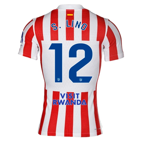 Günstige Atlético Madrid S. Lino 12 Herrentrikot Heim 2025/26 Kurzarm Günstige Atlético Madrid S. Lino 12 Herrentrikot Heim 2025/26 Kurzarm