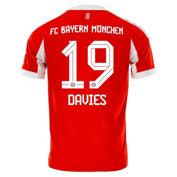 Günstige FC Bayern München Alphonso Davies 19 Herrentrikot Heim 2025/26 Kurzarm Günstige FC Bayern München Alphonso Davies 19 Herrentrikot Heim 2025/26 Kurzarm