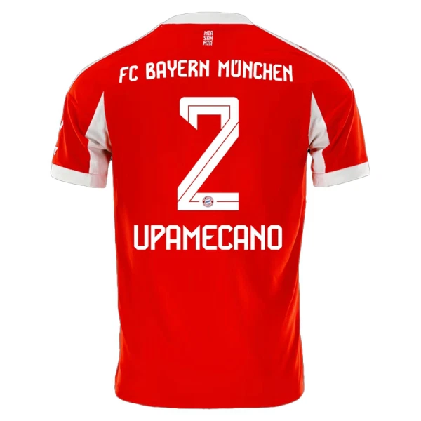 Günstige FC Bayern München Dayot Upamecano 2 Herrentrikot Heim 2025/26 Kurzarm Günstige FC Bayern München Dayot Upamecano 2 Herrentrikot Heim 2025/26 Kurzarm
