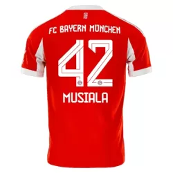 Günstige FC Bayern München Jamal Musiala 42 Herrentrikot Heim 2025/26 Kurzarm Günstige FC Bayern München Jamal Musiala 42 Herrentrikot Heim 2025/26 Kurzarm
