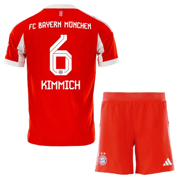 Günstige FC Bayern München Joshua Kimmich 6 Kindertrikot Heim 2025/26 Kurzarm Günstige FC Bayern München Joshua Kimmich 6 Kindertrikot Heim 2025/26 Kurzarm