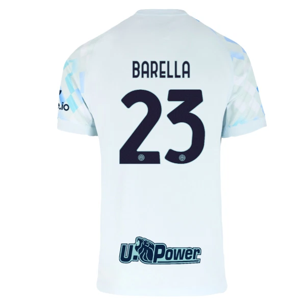 Günstige Inter Mailand Barella 23 Herrentrikot Auswärts 2025/26 Kurzarm Günstige Inter Mailand Barella 23 Herrentrikot Auswärts 2025/26 Kurzarm