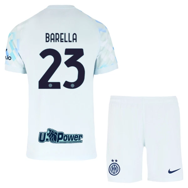 Günstige Inter Mailand Barella 23 Kindertrikot Auswärts 2025/26 Kurzarm Günstige Inter Mailand Barella 23 Kindertrikot Auswärts 2025/26 Kurzarm