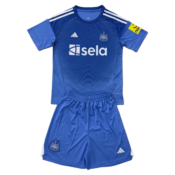 Günstige Newcastle United Torwart Kindertrikot 2025/26 Kurzarm Blaue Günstige Newcastle United Torwart Kindertrikot 2025/26 Kurzarm Blaue
