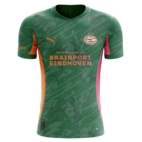 Günstige PSV Eindhoven Torwart Herrentrikot 2025/26 Kurzarm Grüne Günstige PSV Eindhoven Torwart Herrentrikot 2025/26 Kurzarm Grüne