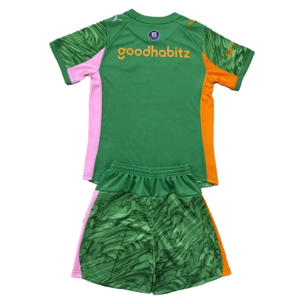 Günstige PSV Eindhoven Torwart Kindertrikot 2025/26 Kurzarm Grüne