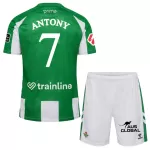 Günstige Real Betis Antony 7 Kindertrikot Heim 2025/26 Kurzarm