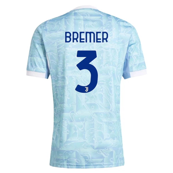 Günstige Juventus Turin Bremer 3 Herrentrikot Auswärts 2025/26 Kurzarm Günstige Juventus Turin Bremer 3 Herrentrikot Auswärts 2025/26 Kurzarm
