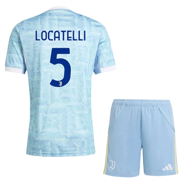 Günstige Juventus Turin Locatelli 5 Kindertrikot Auswärts 2025/26 Kurzarm Günstige Juventus Turin Locatelli 5 Kindertrikot Auswärts 2025/26 Kurzarm
