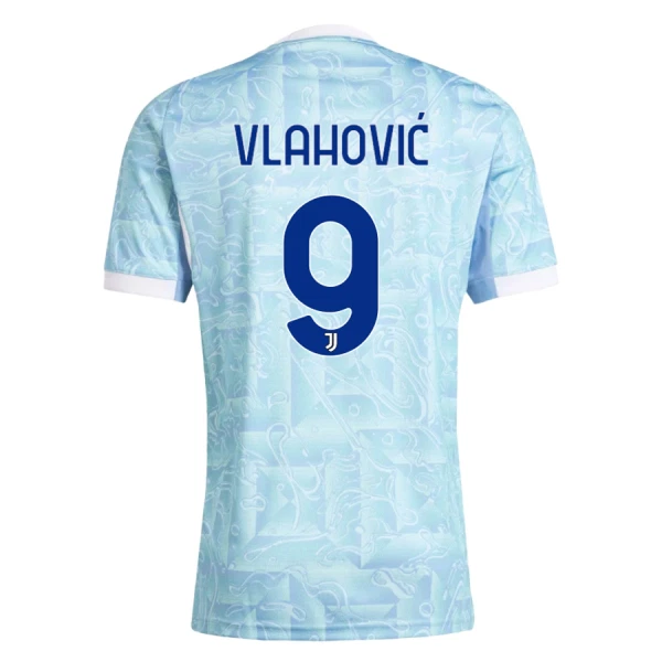Günstige Juventus Turin Vlahovic 9 Herrentrikot Auswärts 2025/26 Kurzarm Günstige Juventus Turin Vlahovic 9 Herrentrikot Auswärts 2025/26 Kurzarm