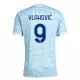 Günstige Juventus Turin Vlahovic 9 Herrentrikot Auswärts 2025/26 Kurzarm Günstige Juventus Turin Vlahovic 9 Herrentrikot Auswärts 2025/26 Kurzarm