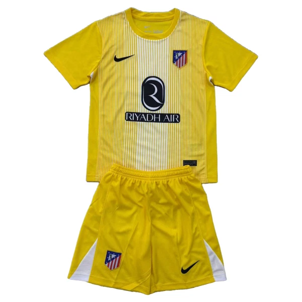 Günstige Atlético Madrid Torwart Kindertrikot 2025/26 Kurzarm Günstige Atlético Madrid Torwart Kindertrikot 2025/26 Kurzarm