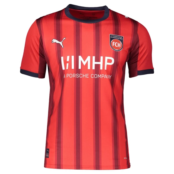 Günstige FC Heidenheim Herrentrikot Heim 2025/26 Kurzarm Günstige FC Heidenheim Herrentrikot Heim 2025/26 Kurzarm