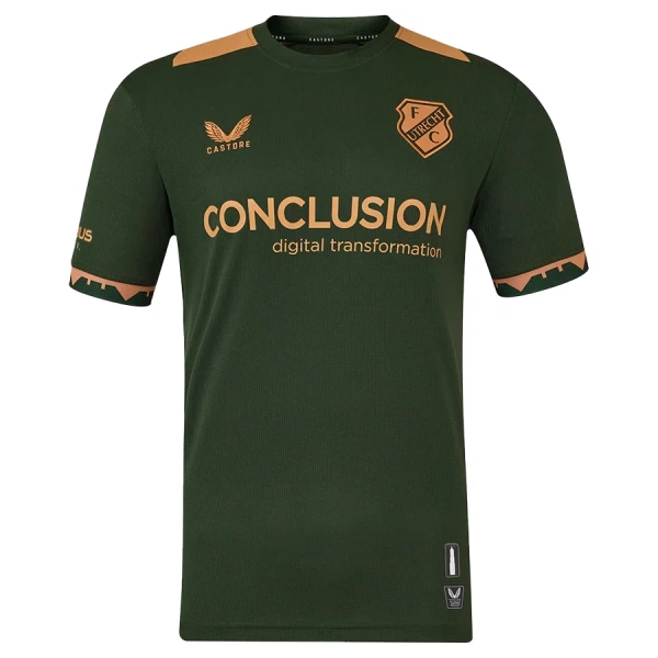 Günstige FC Utrecht Herrentrikot Auswärts 2025/26 Kurzarm Günstige FC Utrecht Herrentrikot Auswärts 2025/26 Kurzarm