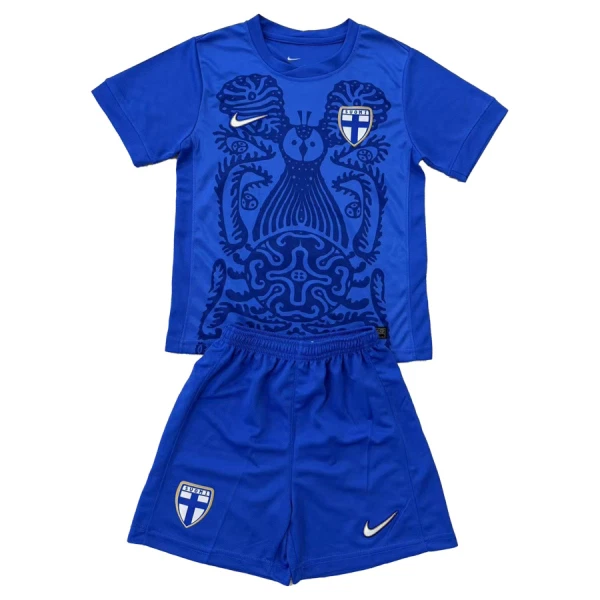 Günstige Finnland Kindertrikot Heim 2025 Kurzarm