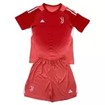 Günstige Juventus Turin Torwart Kindertrikot 2025/26 Kurzarm Rote