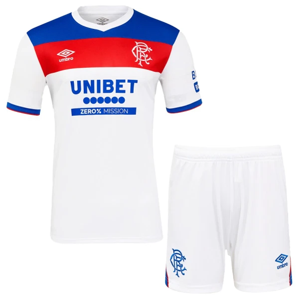 Günstige Rangers Kindertrikot Auswärts 2025/26 Kurzarm Günstige Rangers Kindertrikot Auswärts 2025/26 Kurzarm
