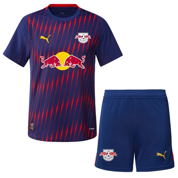 Günstige RB Leipzig Kindertrikot Auswärts 2025/26 Kurzarm Günstige RB Leipzig Kindertrikot Auswärts 2025/26 Kurzarm