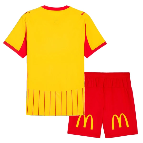 Günstige RC LENS Kindertrikot Heim 2025/26 Kurzarm