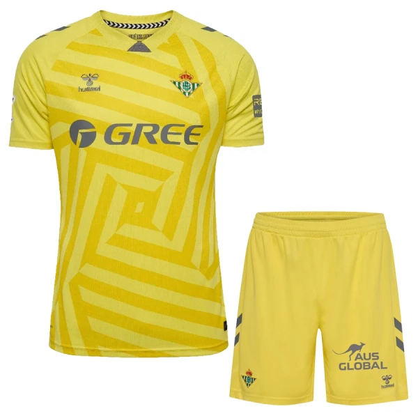 Günstige Real Betis Torwart Kindertrikot 2025/26 Kurzarm Gelbe Günstige Real Betis Torwart Kindertrikot 2025/26 Kurzarm Gelbe