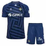 Günstige Real Betis Torwart Kindertrikot 2025/26 Kurzarm Navy