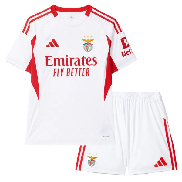 Günstige SL Benfica Kindertrikot Ausweich 2025/26 Kurzarm Günstige SL Benfica Kindertrikot Ausweich 2025/26 Kurzarm
