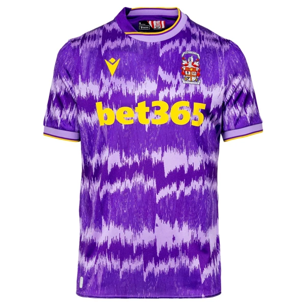 Günstige Stoke City Herrentrikot Auswärts 2025/26 Kurzarm Günstige Stoke City Herrentrikot Auswärts 2025/26 Kurzarm