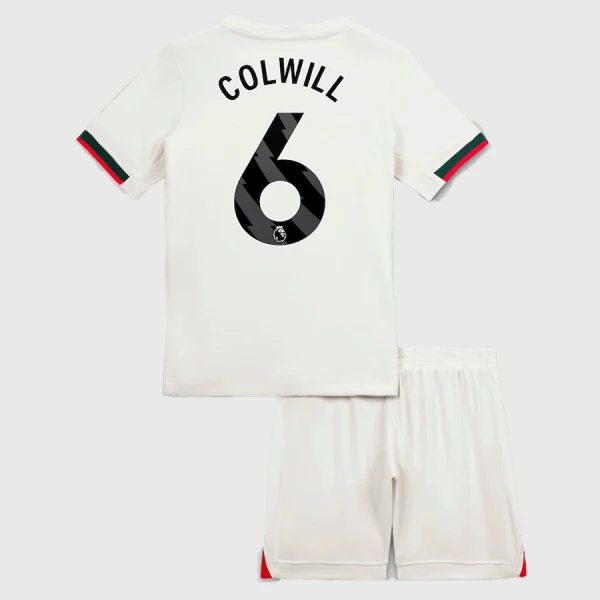 Günstige Chelsea Colwill 6 Kindertrikot Auswärts 2025/26 Kurzarm Günstige Chelsea Colwill 6 Kindertrikot Auswärts 2025/26 Kurzarm