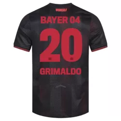 Günstige Bayer 04 Leverkusen Alejandro Grimaldo 20 Herrentrikot Heim 2025/26 Kurzarm Günstige Bayer 04 Leverkusen Alejandro Grimaldo 20 Herrentrikot Heim 2025/26 Kurzarm