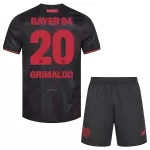 Günstige Bayer 04 Leverkusen Alejandro Grimaldo 20 Kindertrikot Heim 2025/26 Kurzarm