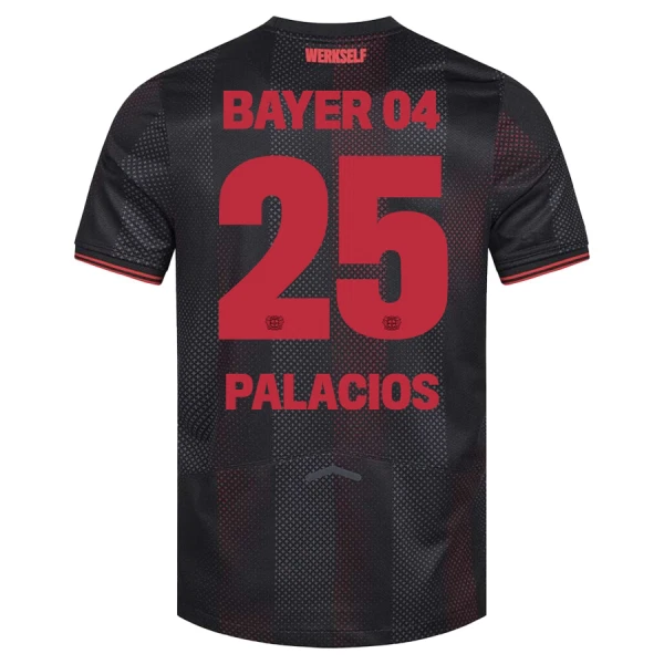 Günstige Bayer 04 Leverkusen Exequiel Palacios 25 Herrentrikot Heim 2025/26 Kurzarm Günstige Bayer 04 Leverkusen Exequiel Palacios 25 Herrentrikot Heim 2025/26 Kurzarm