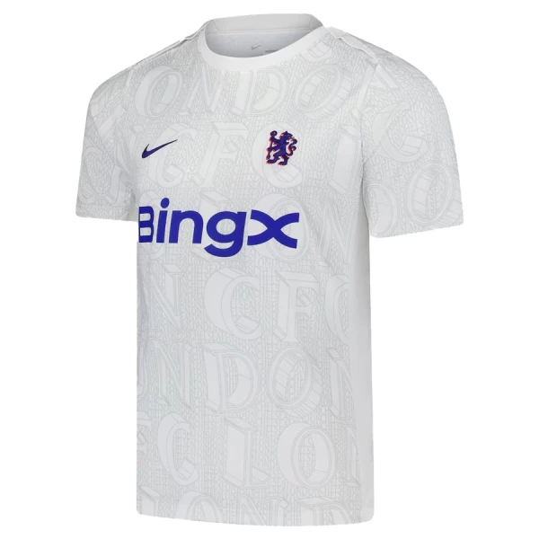 Günstige Chelsea Pre-Match Herrentrikot 2025/26 Kurzarm Günstige Chelsea Pre-Match Herrentrikot 2025/26 Kurzarm