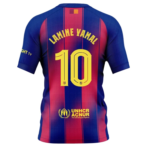 Günstige FC Barcelona Lamine Yamal 10 Kindertrikot Heim 2025/26 Kurzarm